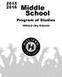 2015 2016 Middle. School. Program of Studies. Hilliard City Schools