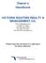 Owner s Handbook VICTORIA EQUITIES REALTY & MANAGEMENT CO.