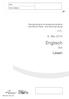 Englisch. Lesen. 6. Mai 2014 HTL. Standardisierte kompetenzorientierte schriftliche Reife- und Diplomprüfung. Name: Klasse/Jahrgang:
