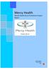 Mercy Health. Mental Health Nurse Practitioner Project Report