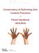 Conservatory of Performing Arts Creative Preschool ~ Parent Handbook 2015-2016