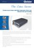 The Video Server. IP Video Server (Codec) with H264 compression, Power over Ethernet & SD card recording. Data Sheet.