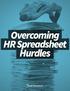 Overcoming HR Spreadsheet Hurdles