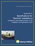 Specifications for Electrical Installations