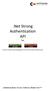 .Net Strong Authentication API