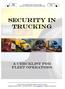 SECURITY IN TRUCKING