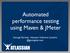 Automated performance testing using Maven & JMeter. George Barnett, Atlassian Software Systems @georgebarnett