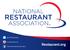 @WeRRestaurants. /RestaurantDotOrg. Restaurant.org. /NationalRestaurantAssociation
