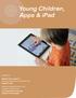 Young Children, Apps & ipad