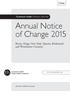 Annual Notice of Change 2015