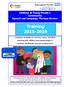 Children & Young People s Community Speech and Language Therapy Service. Training 2015-2016