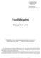 Food Marketing. Management Level