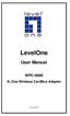 LevelOne User Manual WPC-0600 N_One Wireless CardBus Adapter