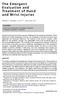 The Emergent Evaluation and Treatment of Hand and Wrist Injuries