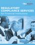 REGULATORY COMPLIANCE SERVICES for Financial Institutions