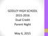GODLEY HIGH SCHOOL 2015-2016 Dual Credit Parent Night