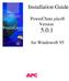 Title Page. Installation Guide. PowerChute plus Version 5.0.1. for Windows 95