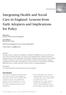Integrating Health and Social Care in England: Lessons from Early Adopters and Implications for Policy