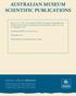 AUSTRALIAN MUSEUM SCIENTIFIC PUBLICATIONS