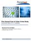 First Annual Cost of Cyber Crime Study Benchmark Study of U.S. Companies