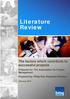 Literature Review. The factors which contribute to successful projects