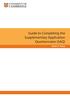 Guide to Completing the Supplementary Application Questionnaire (SAQ) 2016/17 Entry