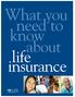 What you need to know about life insurance