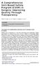 A Comprehensive Unit-Based Safety Program (CUSP) in Surgery: Improving Quality Through Transparency