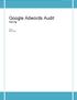 Google Adwords Audit Inst.org. Tatvic Ravi Pathak