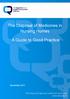 Headin. The Disposal of Medicines in. Nursing Homes. A Guide to Good Practice