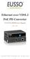 Ethernet over VDSL2 PoE PD Converter