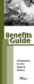 Benefits Guide. Information for the Injured Worker