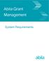 Abila Grant Management. System Requirements
