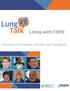 Living with COPD. Education for Patients, Families and Caregivers