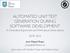 AUTOMATED UNIT TEST GENERATION DURING SOFTWARE DEVELOPMENT A Controlled Experiment and Think-aloud Observations