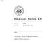 No. 221 November 15, 2013. 17 CFR Part 150 Aggregation of Positions; Proposed Rule