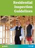 Residential Inspection Guidelines