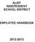 ALIEF INDEPENDENT SCHOOL DISTRICT EMPLOYEE HANDBOOK