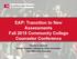 EAP: Transition to New Assessments Fall 2015 Community College Counselor Conference