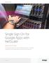 Single Sign On for Google Apps with NetScaler. Deployment Guide