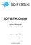 SOFiSTiK Online. User Manual. Version 14 April 2010