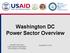 Washington DC Power Sector Overview