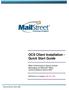 OCS Client Installation - Quick Start Guide. Web Conferencing & Secure Instant Messaging via Microsoft Office Communications Server 2007