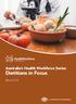 Australia s Health Workforce Series. Dietitians in Focus. March 2014. HWA Australia s Health Workforce Series Dietitians in Focus