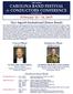 CAROLINA BAND FESTIVAL & CONDUCTORS CONFERENCE