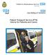 Patient Transport Service (PTS) Advice for Patients and Carers