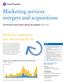Marketing services mergers and acquisitions