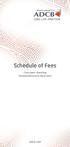 Schedule of Fees. adcb.com. Consumer Banking. Including Etihad Guest Above Cards