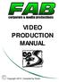 VIDEO PRODUCTION MANUAL