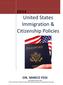 United States Immigration & Citizenship Policies